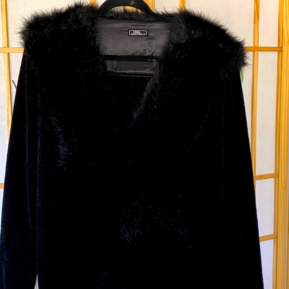 Lisa International Black Size L Coat/Jacket